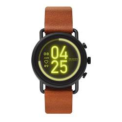 Skagen Herrenuhr-Smartwatch, Falster 3 Edelstahl-Touchscreen-Smartwatch mit Lautsprecher, Herzfrequenz-, NFC- und Smartphone-BenachrichtigunGen SKT5201 von Skagen