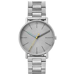 Skagen - Signatur analoge Quarzuhr mit silbernem Edelstahlarmband für Herren SKW6375 von Skagen