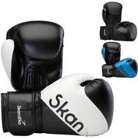 Skandika Boxhandschuhe Weiß, Robuste Boxing Gloves für Männer und Frauen von Skandika