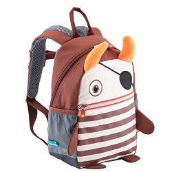 Skandika Sorgenfresser Kinderrucksack Flint | Kinder Rucksack ab 1-5 Jahre für Mädchen und Jungen, 8 L, Namensschild, reflektierende Elemente, Outdoor | Kindergartenrucksack, Vorschulrucksack von Skandika