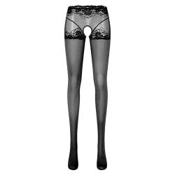 Dessous Damen Sexy Reizwäsche Womens Oil Glossy Crotchless Strumpfhose Strümpfe Stretchy Tights Sports Lingerie Corsagen von Skang