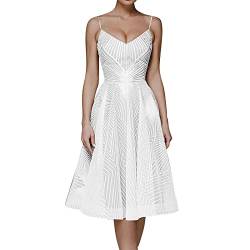 Skang Damen Festliche Kleider Für Hochzeit Damen A-Linie Spitze Applikationen Lange Brautkleider für die Braut Chiffon Boho Brautkleider mit Split Mascara Kleid von Skang