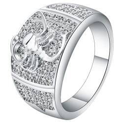 Herren Ring, Ring Silber Zirkonia Damen Größe 60 (19.1) Skorpion mit Kristall Valentinstag Ring Geschenk von Skcess
