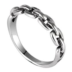 Silber Ringe 925 Frauen, Verlobung Silber Kette Geschenke für Damen Frauen Freundin Größe 62 (19.7) von Skcess
