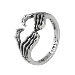 Silberring Damen 925 Silber, Damen Ring Silber Hand Geschenke für Damen Frauen Freundin Adjustable von Skcess