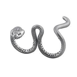 Silberring Damen 925 Silber, Rings Silber Snake Hip Hop Ringe für Herren Männer Adjustable von Skcess