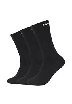 Skechers 3 Paar Unisex Basic Socken SK41040, Farbe:Black, Socken & Strümpfe:39-42 von Skechers