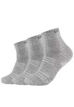 Skechers 3 Paar Unisex Quarter Socken SK42017, Farbe:Light Grey Melange 3390, Socken & Strümpfe:39-42 von Skechers