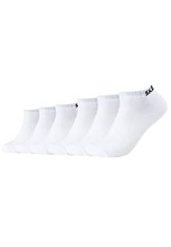 Skechers 6 Paar Unisex Sneaker Socken SK43022, Farbe:White, Socken & Strümpfe:39-42 von Skechers
