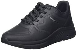 Skechers Damen Arch FIT S Mile Makers Sneakers, Black Duraleather/Hot Melt Trim, 40 EU von Skechers