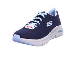 Skechers Damen Arch Fit Big Appeal Sneaker, Navy Knit Mesh Lt Blue Trim, 38 EU von Skechers