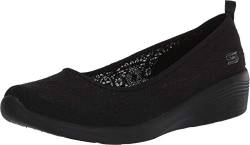 Skechers Damen Arya - Airy Days Geschlossene Ballerinas, Black Crochet Trim, 36 EU von Skechers