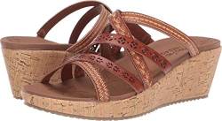 Skechers Damen Beverlee-Tiger Posse-Bohemian Embroidered Multe-Strap Wedge Keilabsatz-Sandale, Gepäck, 41 EU von Skechers