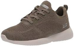 Skechers Damen Bobs Squad – Reflektierende Schnürung Sneaker, Oliv/Blatt für Mich (Leaf It to Me), 44 EU von Skechers