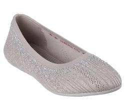 Skechers Damen Cleo 2.0-Glitzy Daze Ballerinas, Taupe, 36.5 EU von Skechers