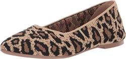 Skechers Damen Cleo - Claw-some Geschlossene Ballerinas, Braun Natural Flat Knit Nat, 39.5 EU von Skechers