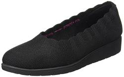 Skechers Damen Cleo Flex Wedge SPELLBIND Sneaker, Black Knit, 40 EU von Skechers