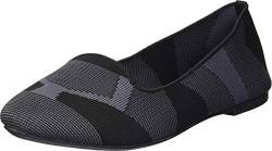 Skechers Damen Cleo-Sherlock-Engineered Knit Loafer Skimmer Ballerinas, schwarz, 39 EU von Skechers