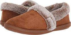 Skechers Damen Cozy Campfire - Team Toasty Flache Hausschuhe, Braun Chestnut Microfiber Suede Faux Fur Line Csnt, 37 EU von Skechers