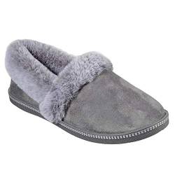 Skechers Damen Cozy Campfire Team Toasty Slippers, Charcoal Microfiber Suede/Faux Fur Line, 37 EU von Skechers