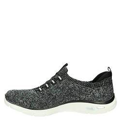 Skechers Damen Empire D'lux-Sharp Witted Sneaker, Schwarz (Black Knit Mesh/White Trim BKW), 40 EU von Skechers