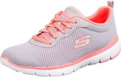 Skechers Damen Flex Appeal 3.0 First Insight Sneaker, Lt Gray Mesh Hot Pink Trim, 36.5 EU von Skechers