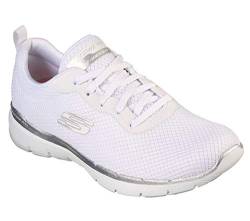 Skechers Damen Flex Appeal 3.0 First Insight Sneakers, White Silver, 41 EU von Skechers