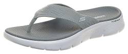 Skechers Damen Flip Flop GO Walk Flex Sandale Splendor, Graues Textil, 37 EU von Skechers