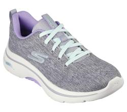 Skechers Damen GO Walk Arch FIT 2.0 Vivid Sunset Sneaker, Gray, 42 EU von Skechers