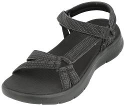 Skechers Damen GO Walk Flex Sandale Sublime, Black Textile, 37 EU von Skechers