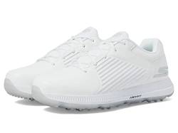 Skechers Damen Go Golf Elite 5 Arch Fit Wasserdichter Golfschuh Sneaker, Weiß/Silber, 38 EU von Skechers