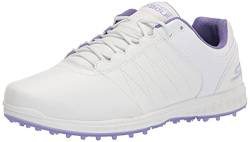 Skechers Damen Go Golf Pivot Spikeless Golfschuh, weiß/violett, 40 EU von Skechers