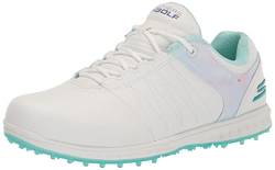 Skechers Damen Go Golf Pivot Spikeless Golfschuh Sneaker, Weiß/mehrfarbiger Spritzer, 40 EU von Skechers