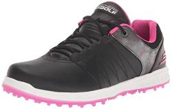Skechers Damen Go Pivot Golfschuh ohne Stacheln Sneaker, Schwarz/Pink Splash Print, 38 EU von Skechers