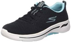 Skechers Damen Go Walk Arch Fit-Unify Sneaker, Mehrfarbig Schwarz Aqua, 41 EU Weit von Skechers