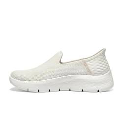 Skechers Damen Go Walk Flex Hausschuh, Cremefarbener Textilbesatz, 42 EU von Skechers