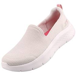 Skechers Damen Go Walk Flex Hausschuh, Natürlicher Textilbesatz, 39 EU von Skechers