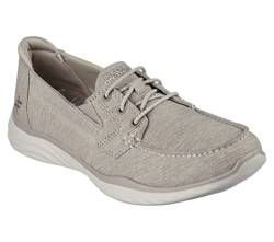 Skechers Damen Ideal für unterwegs – Küste Bootsschuh, Taupe, 39 EU von Skechers