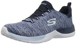 Skechers Damen Low-Top Sneaker Dynamight Break-Through, Frauen Sneakers,Wechselfußbett,straßenschuhe,Strassenschuhe,Blau NVLB,36 EU von Skechers