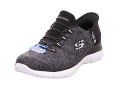 Skechers Damen Low-Top Sneaker Summits Dazzling Haze, Frauen Slip-On,schnürschuhe,Slipper,Mokassins,Halbschuhe,Slip-ons,Schwarz BKW,37.5 EU von Skechers