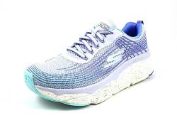 Skechers Damen Max Cushioning Elite – Galaxy Burst Sneaker, Blauer Stoff, hellblauer Rand, 37 EU von Skechers