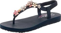 Skechers Damen Meditation Glass Daisy Slingback Sandalen, Navy Mitobuck Rhinestone Trim, 41 EU von Skechers