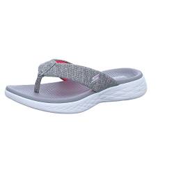 Skechers Damen On-The-go 600-15304 Flipflop, Grau/Pink, 36 EU von Skechers