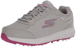 Skechers Damen Prime Relaxed Fit Spikeless Golfschuh Sneaker, Grau/Pink, 36 EU von Skechers