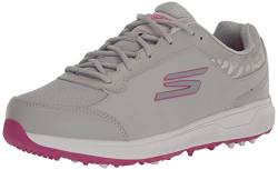 Skechers Damen Prime Relaxed Fit Spikeless Golfschuh Sneaker, Grau/Pink, 37 EU von Skechers