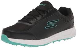 Skechers Damen Prime Relaxed Fit Spikeless Golfschuh Sneaker, schwarz/türkis, 37 EU von Skechers