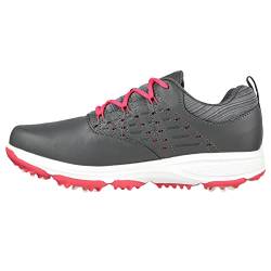 Skechers Damen Pro 2 wasserdichte Spiked Golfschuhe - Charcoal/Rosa - UK 6 von Skechers