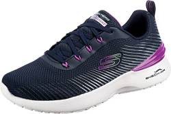 Skechers Damen Skech-AIR Dynamight Luminosity Sneaker, Navy Mesh Purple Trim, 40 EU von Skechers