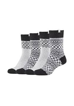 Skechers Damen Socken Warm & Cozy 4er Pack 35/38 fog mouline von Skechers
