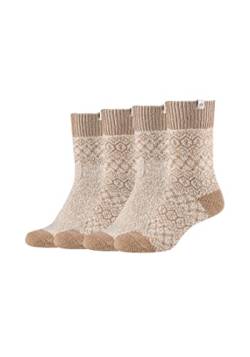 Skechers Damen Socken Warm & Cozy 4er Pack 35/38 offwhite mouline von Skechers